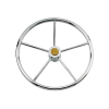 Stainless steel boat wheel Ø 500 mm 8 spokes - N°1 - comptoirnautique.com