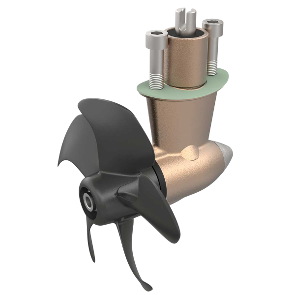 Embase complète pour propulseur SE30-SE40 avec tunnel Ø 125 mm PR192 Sleipner / Side-Power - N°8 - comptoirnautique.com