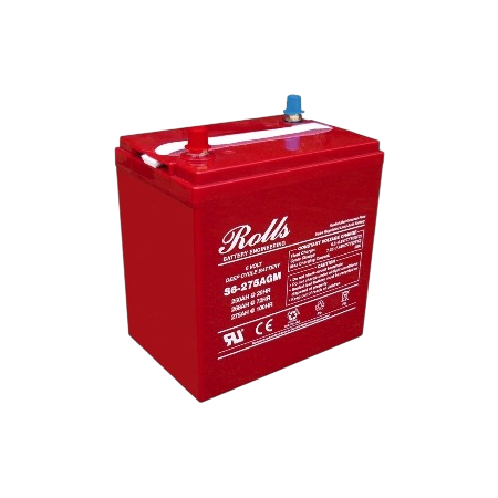 Batterie AGM 6V 250A.h C20 BX250 Rolls