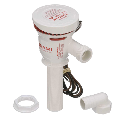 Pompe d'aération de vivier MK2 T500 - 12V - 31 L/min ATW5640-4 Attwood