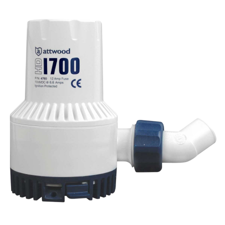 Pompe de cale immergée Heavy Duty HD1700 - 12V - 110 L/min ATW4730-4 Attwood