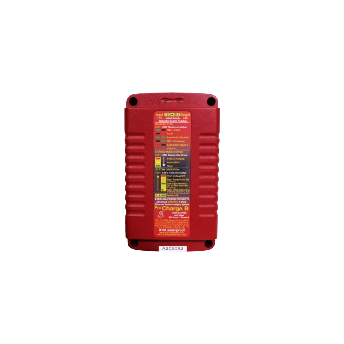 Combiné chargeur / convertisseur 12V/24V - 30A SR133 Stering Power