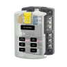 Panel de fusibles enchufable de 6 circuitos con bus negativo integrado