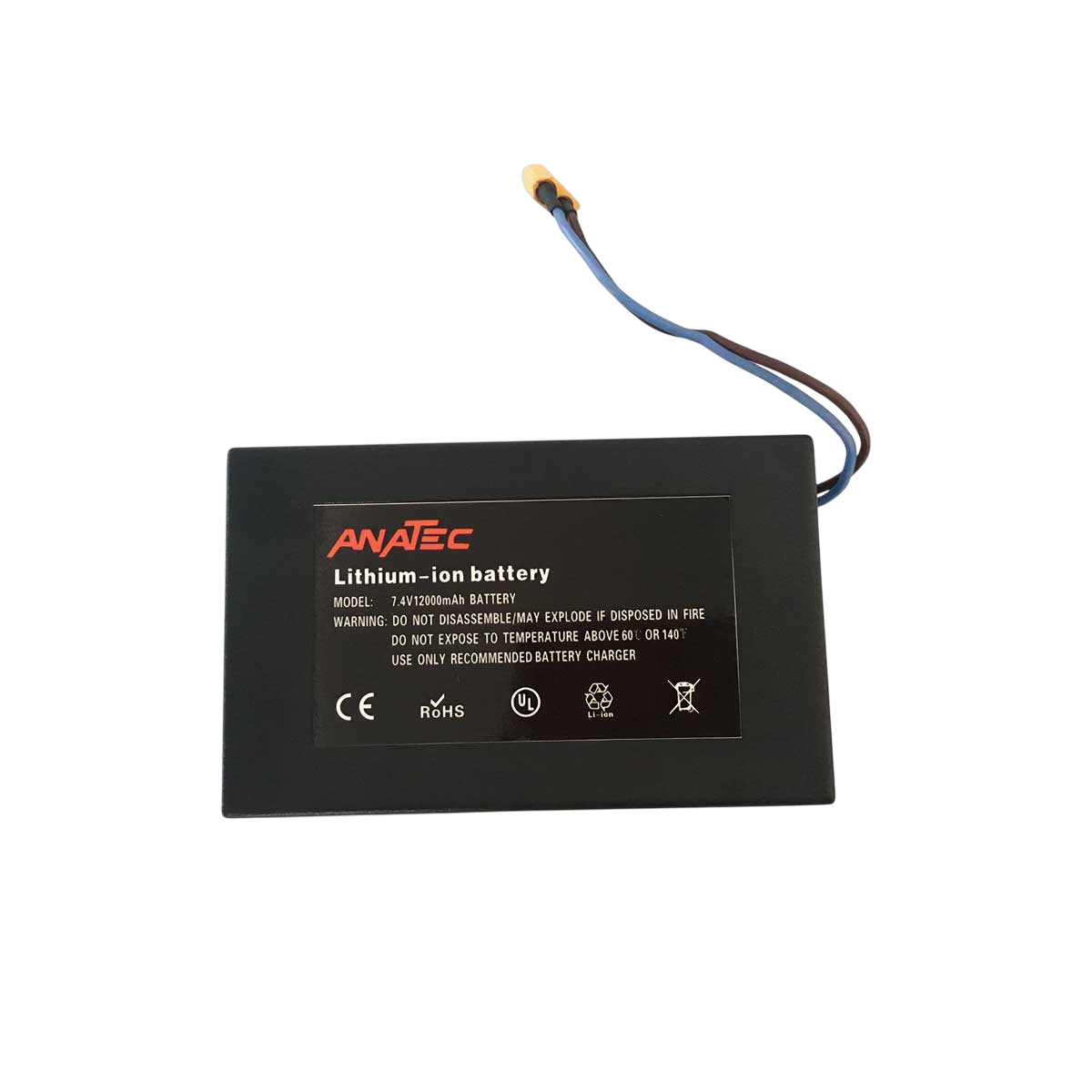 Batterie Lithium 7.4V / 12A ANCED3044C Anatec