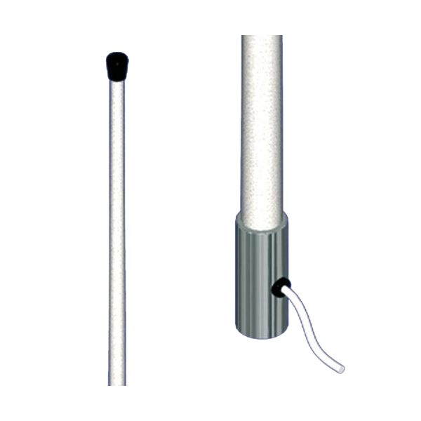 VHF antenna 6dB, 2.40m, 5m cable, without ball joint - N°2 - comptoirnautique.com