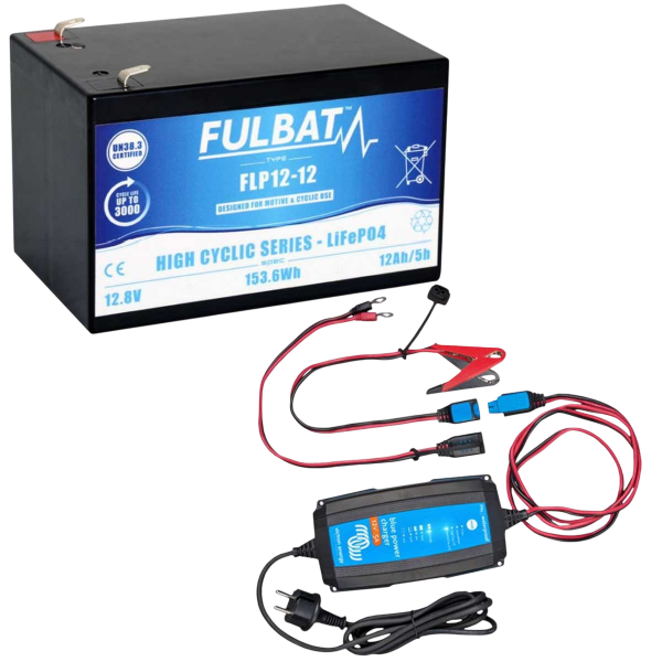 Batterie lithium LifePO4 12V/12A avec chargeur PACKLITH FULBATH - N°4 - comptoirnautique.com