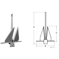Danforth anchor 30 kg