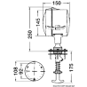 DHR 12 V 145 mm proiettore orientabile per uso interno