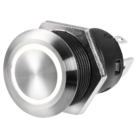 Interrupteur FLAT inox ON-OFF 12 V bleu OSC-14.215.03 Osculati