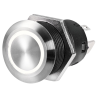 Interrupteur FLAT inox ON-OFF 12 V bleu