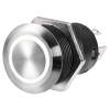 FLAT stainless steel ON-OFF switch 12 V blue - N°1 - comptoirnautique.com