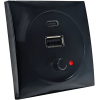 Black 12/24 V USB socket - N°1 - comptoirnautique.com