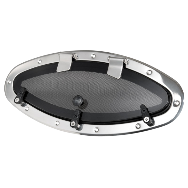 Elliptical sightglass AISI316 BOMAR Flagship 460x200mm - N°1 - comptoirnautique.com