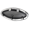 Visor elíptico AISI316 BOMAR Flagship 460x200mm