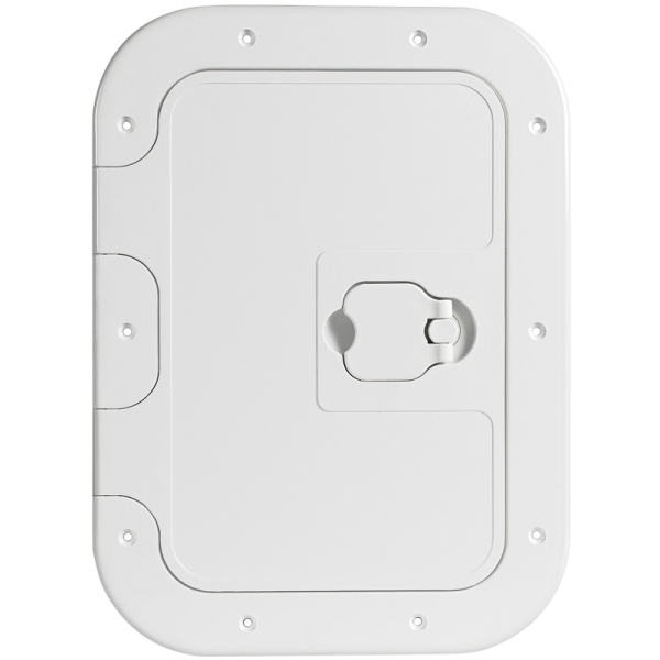 Escotilha de inspeção antiderrapante branca 280x380 mm - N°4 - comptoirnautique.com