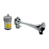 Avertisseur chromé avec 1 klaxon 120 dB 12V