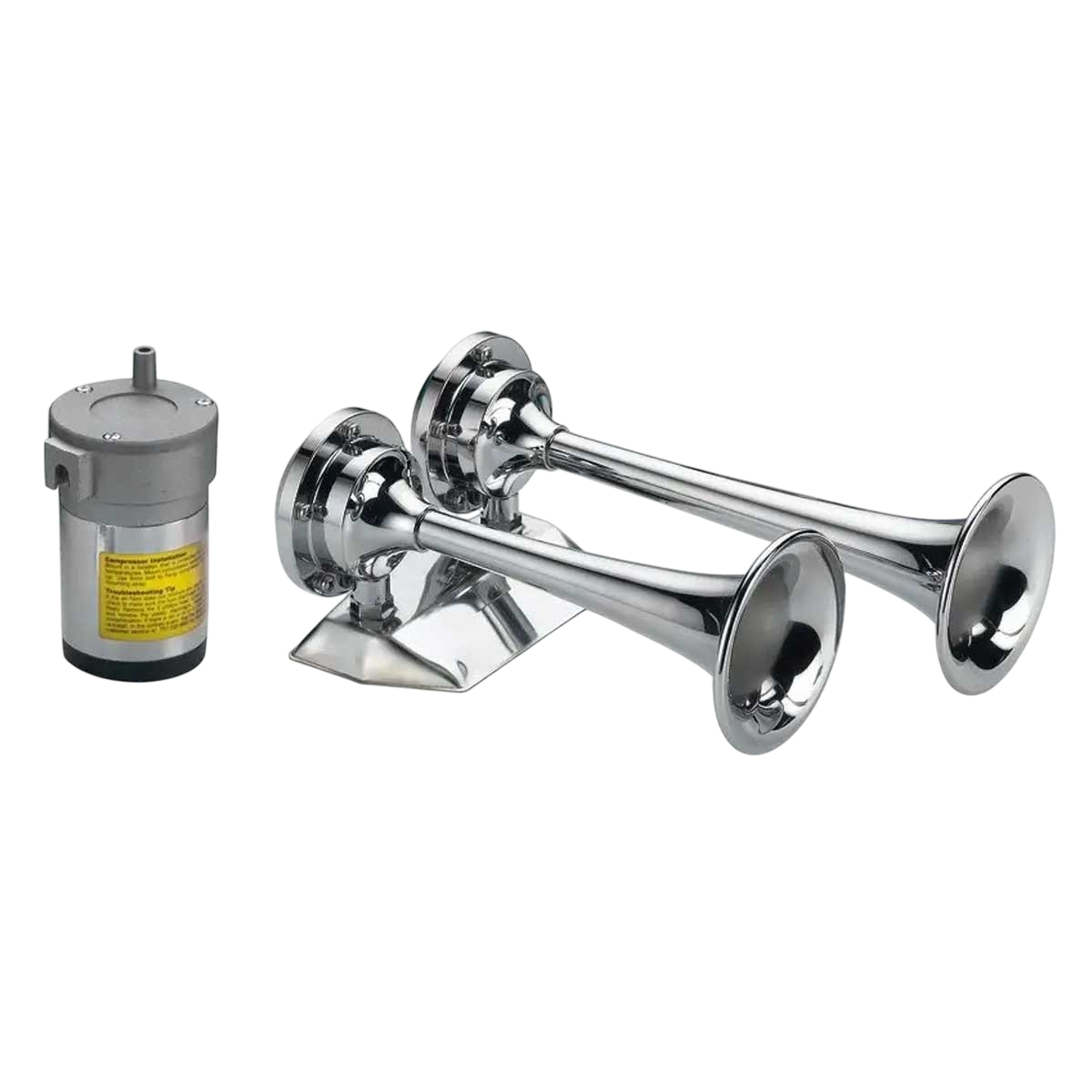 Avertisseur chromé avec 2 klaxons 120 dB 24V OSC-21.443.24 Osculati