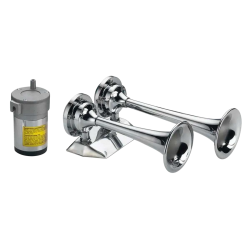 Chrome horn with 2 24 V horns