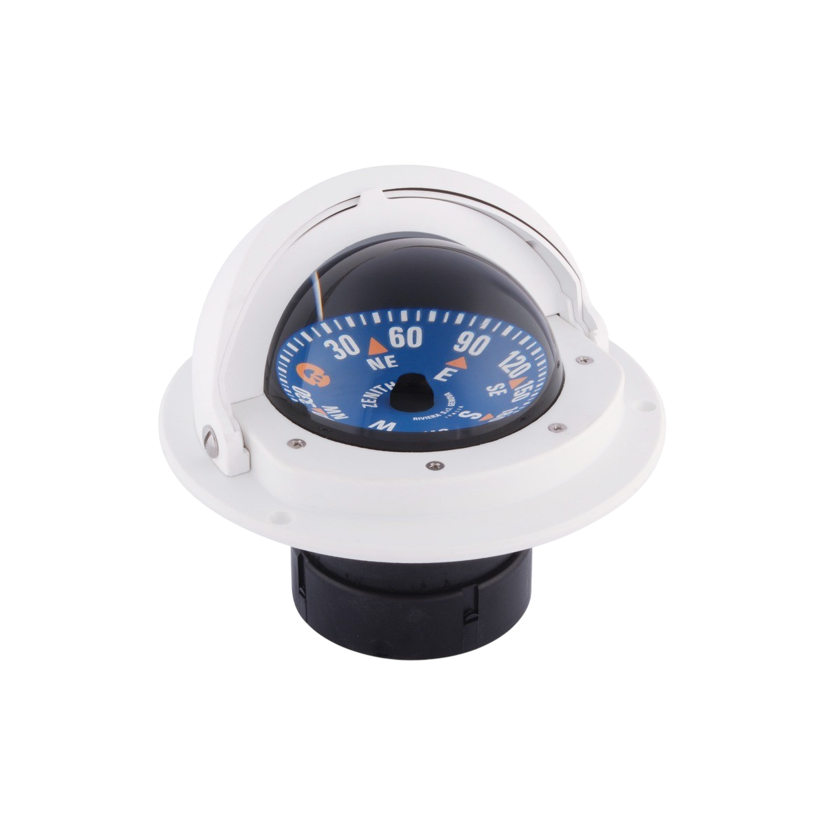 Compas 3"RIVIERA avec dôme rose bleu/boîtier blanc OSC-25.014.27 Riviera