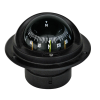 Brújula compacta IDRA, empotrable, frontal en rosa negra. - N°1 - comptoirnautique.com