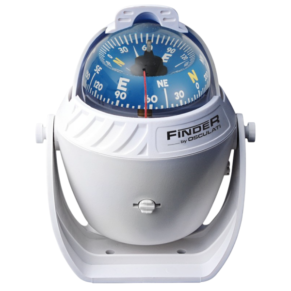 2"5/8 Finder compass with white/blue caliper - N°3 - comptoirnautique.com