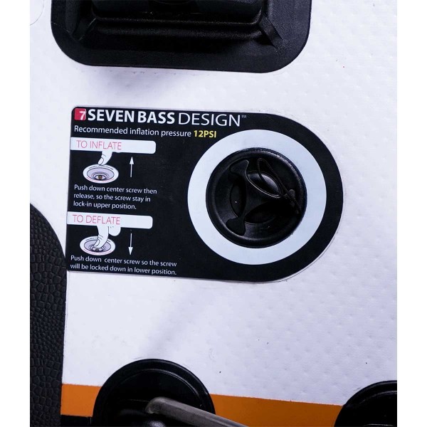 Float tube Flatform orange valve - N°17 - comptoirnautique.com