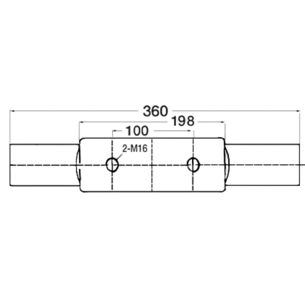 360 mm mirror-polished AISI316 Nordik cleat - N°3 - comptoirnautique.com