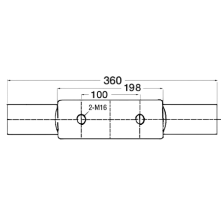 Taquet Nordik AISI316 poli miroir 360 mm OSC-40.137.06 Osculati