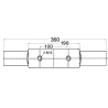 360 mm mirror-polished AISI316 Nordik cleat