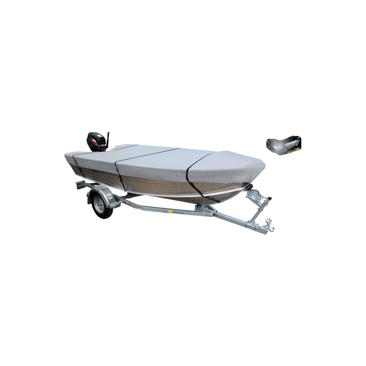Bâche p. bateaux à plat-bord bas 410/430 cm OSC-46.203.41 Oceansouth