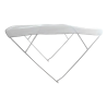Taud alu 4 arceaux Bimini Depth 220/230 cm blanc