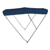 High awning 3 hoops AISI316 Ø 25mm blue