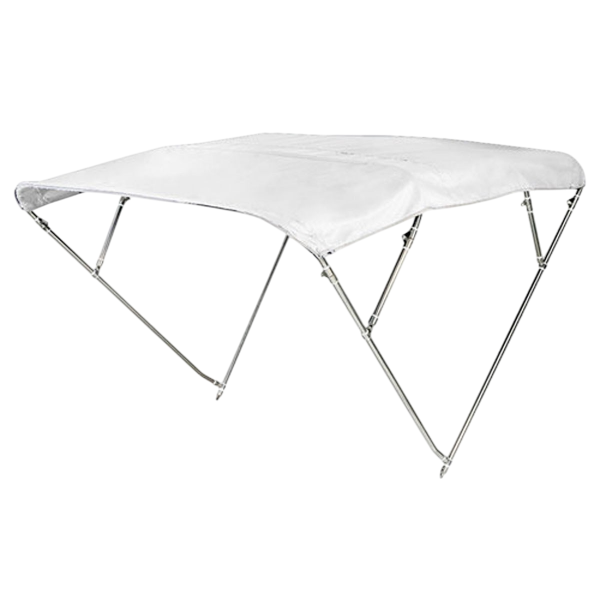 Bimini inox 4 arceaux haut AISI316 Ø 25mm 200/210 cm blanc OSC-46.921.11 Osculati - N°6 - comptoirnautique.com