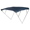 Bimini inox 4 arceaux haut AISI316 Ø 25mm 260/270 cm bleu navy