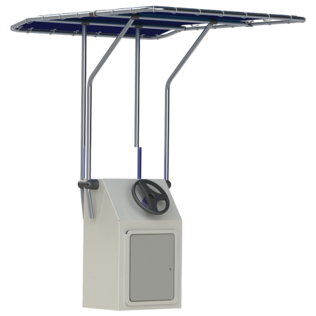 T-Top rétractable en aluminium bleu 1350x1050 mm OSC-48.192.01 Oceansouth