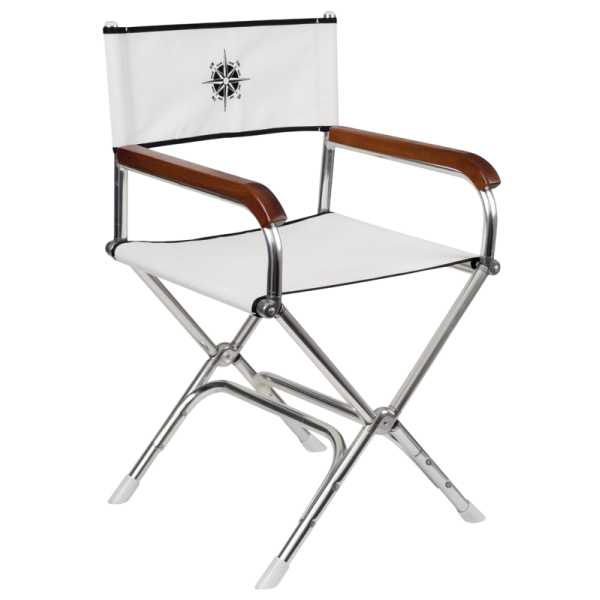Chaise pliable Director blanche OSC-48.353.17 Osculati - N°1 - comptoirnautique.com