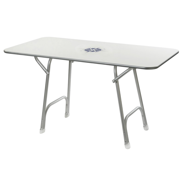 Mesa retangular dobrável de alta qualidade 130x73cm - N°1 - comptoirnautique.com