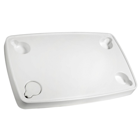Table rectangulaire en ABS blanc 81x51 cm OSC-48.417.92 Osculati