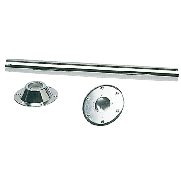 Base de mesa em aço inoxidável polido espelhado 700 mm - N°1 - comptoirnautique.com