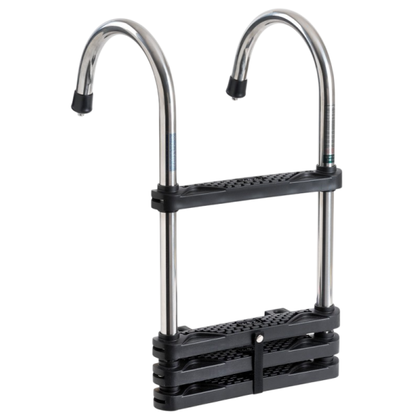 Echelle eco télescopique dépliée 1170 mm - repliée 705 mm OSC-49.527.04 Osculati - N°4 - comptoirnautique.com