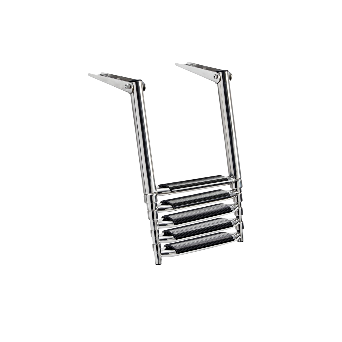 Echelle télescopique large AISI316 noir 5 marches OSC-49.541.65 Osculati