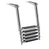 Echelle télescopique large AISI316 noir 5 marches