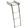 Standard AISI316 3-step telescopic retractable ladder