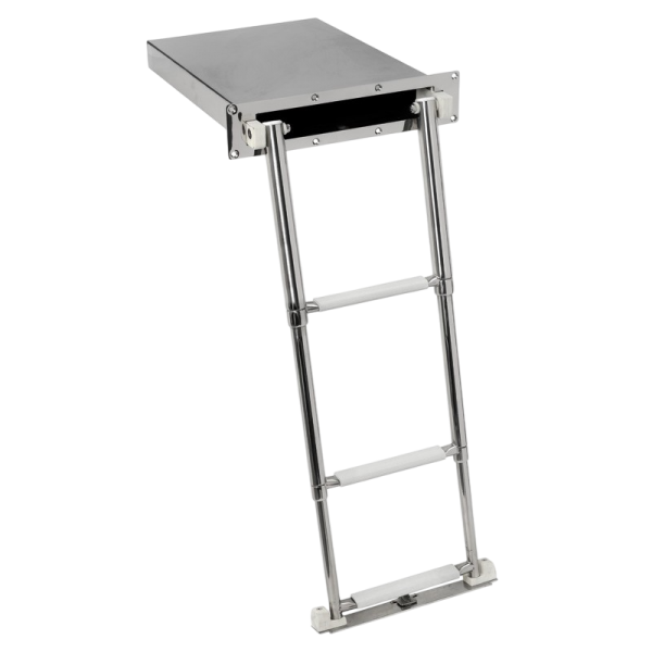 Escalera escamoteable estándar AISI316 de 3 peldaños - N°6 - comptoirnautique.com