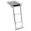 Escalera escamoteable estándar AISI316 de 3 peldaños - N°1 - comptoirnautique.com