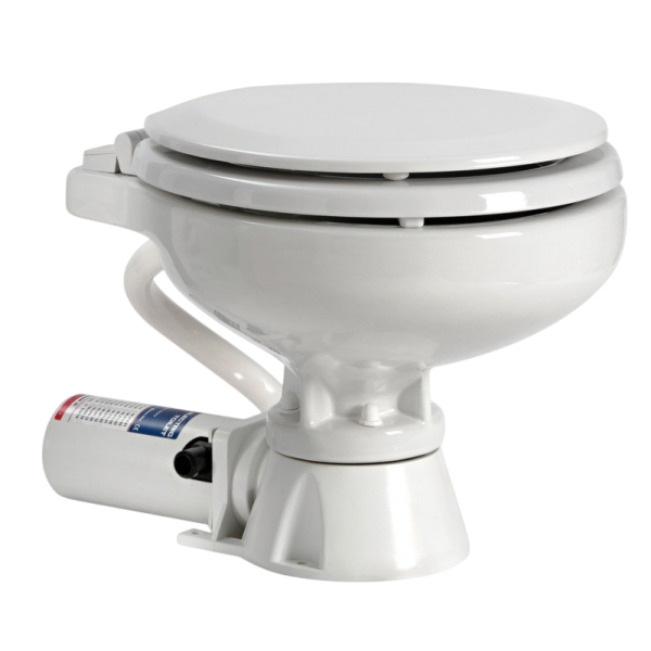 WC électrique space saver siège bois 12 V OSC-50.205.13 Osculati - N°1 - comptoirnautique.com