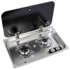 Piano di cottura in acciaio inox con coperchio fumé NL.21002 - N°1 - comptoirnautique.com