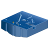 189-liter cross-linked polyethylene gasoline fuel tank