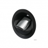 Douche eau froide Saturn base horizontale noir