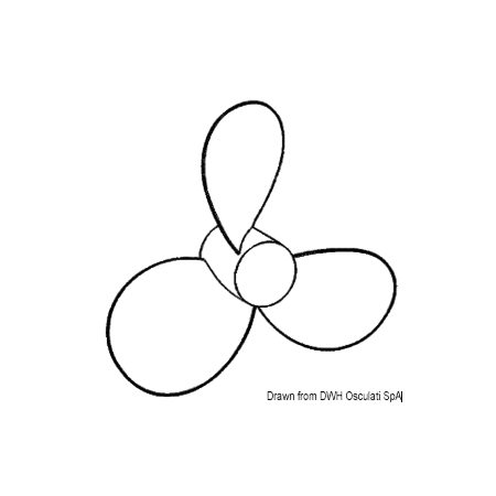 Hélice inox New Saturn 13"1/4x17 OSC-52.522.04 Solas propellers